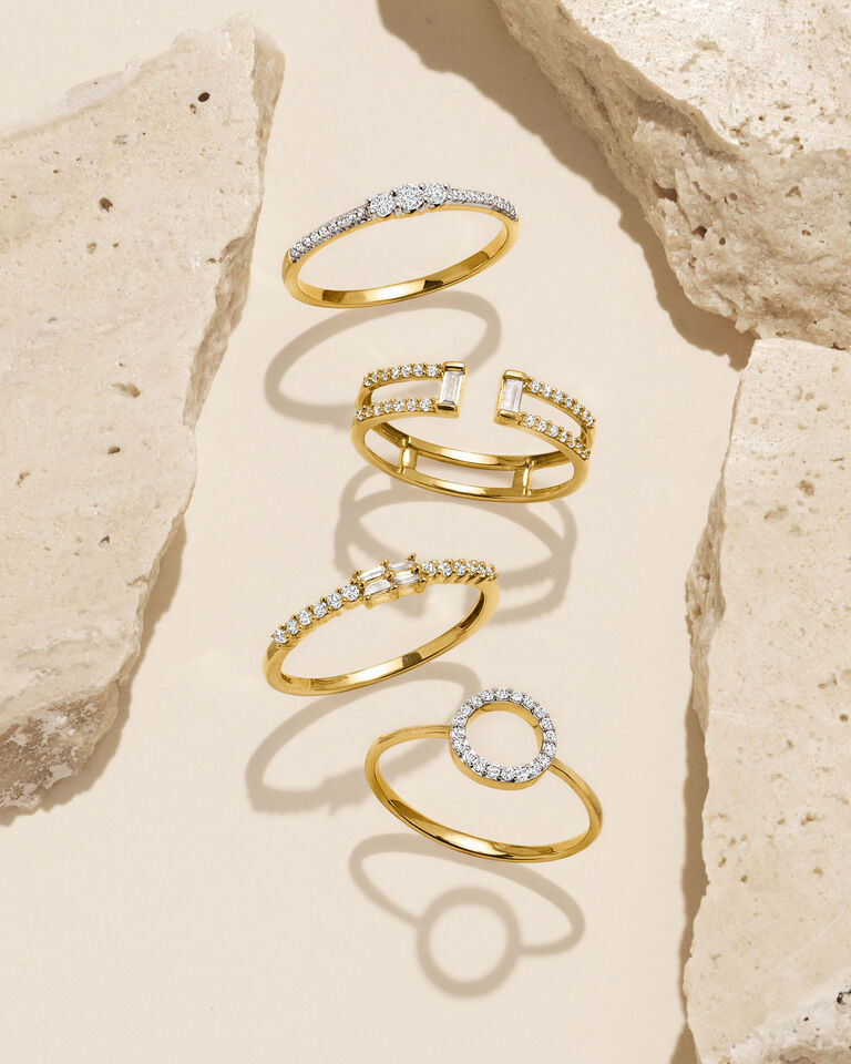 RS Pure Gold & Diamond Rings