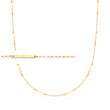 Italian 14kt Yellow Gold Mirror-Bar Station Necklace