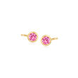 .40 ct. t.w. Pink Topaz Stud Earrings in 14kt Yellow Gold