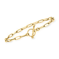 Paper Clip Link Toggle Bracelet #948316